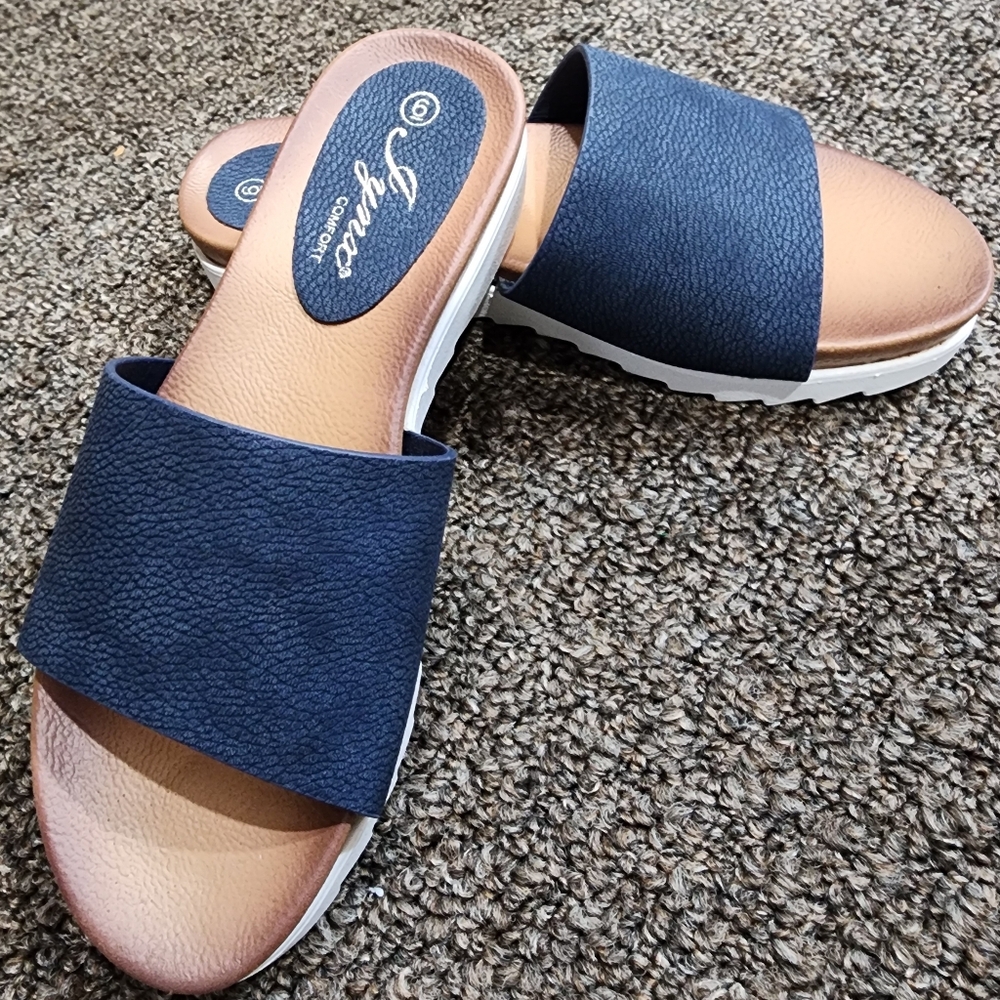 Navy Sandal
